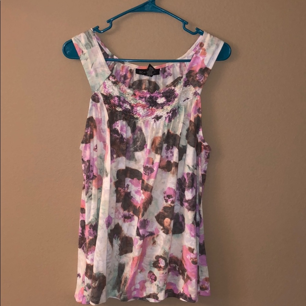 I-N-C XL floral tank top